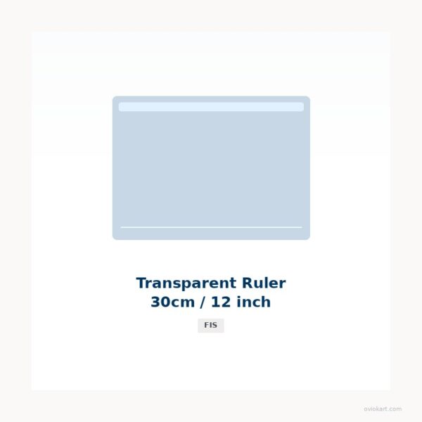 Transparent Ruler 30cm / 12 inch